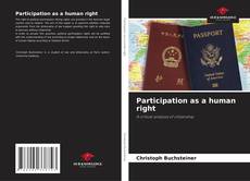 Portada del libro de Participation as a human right