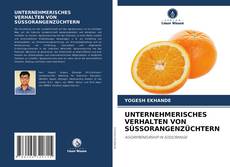 Buchcover von UNTERNEHMERISCHES VERHALTEN VON SÜSSORANGENZÜCHTERN