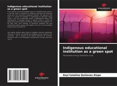 Bookcover of Indigenous educational institution as a green spot