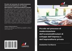 Piccole nel processo di modernizzazione dell'economiaDirezioni di sviluppo dell'impresa e dell'imprenditoria privata kitap kapağı