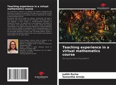 Capa do livro de Teaching experience in a virtual mathematics course 