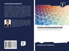 Buchcover von FORSCHUNGSANSÄTZE