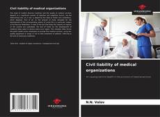 Portada del libro de Civil liability of medical organizations