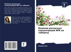 Capa do livro de Влияние различных концентраций NPK на туберозу 