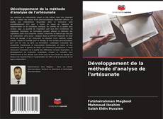 Portada del libro de Développement de la méthode d'analyse de l'artésunate