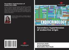 Couverture de Secondary hypertension of endocrine origin