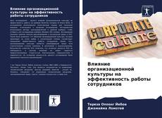 Влияние организационной культуры на эффективность работы сотрудников kitap kapağı