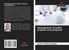 Portada del libro de Management of public projects and programs