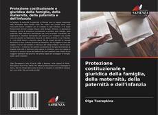 Bookcover of Protezione costituzionale e giuridica della famiglia, della maternità, della paternità e dell'infanzia