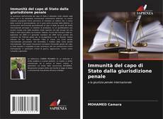 Bookcover of Immunità del capo di Stato dalla giurisdizione penale