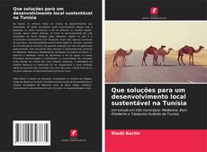 Portada del libro de Que soluções para um desenvolvimento local sustentável na Tunísia