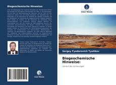 Capa do livro de Biogeochemische Hinweise: 