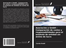 Bookcover of Asociación o GmbH - Comparación de costes y responsabilidades para el estatuto de entidad sin ánimo de lucro