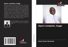 Opere complete, Saggi kitap kapağı