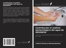 Portada del libro de Contribución al análisis bacteriológico del agua de REGIDESO