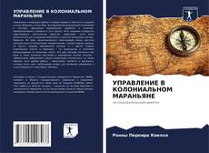 Capa do livro de УПРАВЛЕНИЕ В КОЛОНИАЛЬНОМ МАРАНЬЯНЕ 