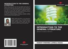Capa do livro de INTRODUCTION TO THE GENERAL LITERATURE 