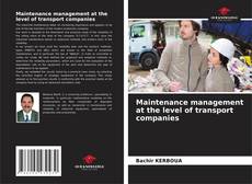 Bookcover of Maintenance management at the level of transport companies