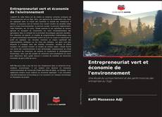 Portada del libro de Entrepreneuriat vert et économie de l'environnement