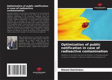 Copertina di Optimization of public notification in case of radioactive contamination