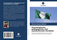 Couverture de Psychologische, pädagogische und soziokulturelle Variablen