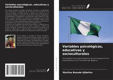 Обложка Variables psicológicas, educativas y socioculturales