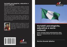 Couverture de Variabili psicologiche, educative e socio-culturali