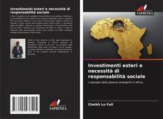 Buchcover von Investimenti esteri e necessità di responsabilità sociale