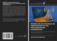 Copertina di Análisis de las técnicas de optimización en las comunicaciones inalámbricas