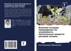 Bookcover of Влияние отходов пивоварения на усвояемость питательных веществ рисовой соломы