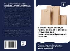 Bookcover of Валоризация отходов кроны ананаса и стеблей кукурузы для производства бумажных пакетов