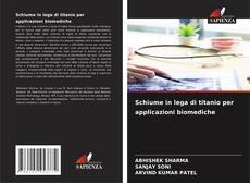 Bookcover of Schiume in lega di titanio per applicazioni biomediche