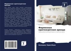 Buchcover von Фирменная краткосрочная аренда