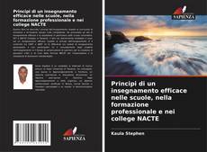 Principi di un insegnamento efficace nelle scuole, nella formazione professionale e nei college NACTE kitap kapağı
