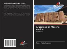 Buchcover von Argomenti di filosofia andina