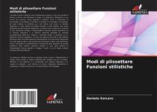 Bookcover of Modi di plissettare Funzioni stilistiche