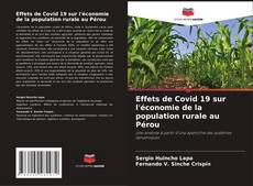 Capa do livro de Effets de Covid 19 sur l'économie de la population rurale au Pérou 