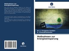 Buchcover von Maßnahmen zur Energieeinsparung