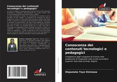 Capa do livro de Conoscenza dei contenuti tecnologici e pedagogici 