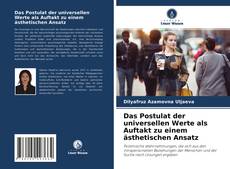 Capa do livro de Das Postulat der universellen Werte als Auftakt zu einem ästhetischen Ansatz 