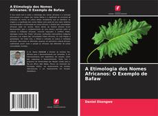 Copertina di A Etimologia dos Nomes Africanos: O Exemplo de Bafaw