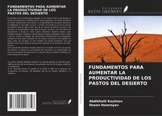 Buchcover von FUNDAMENTOS PARA AUMENTAR LA PRODUCTIVIDAD DE LOS PASTOS DEL DESIERTO