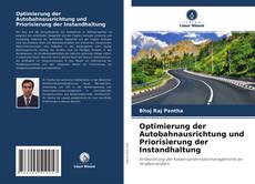 Buchcover von Optimierung der Autobahnausrichtung und Priorisierung der Instandhaltung