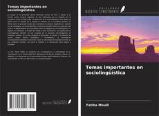 Capa do livro de Temas importantes en sociolingüística 