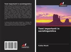 Buchcover von Temi importanti in sociolinguistica