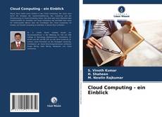 Cloud Computing - ein Einblick kitap kapağı