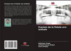 Examen de la fistule oro-anthale kitap kapağı