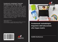 Fondamenti metodologici linguistici dell'educazione alla lingua madre kitap kapağı