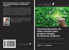 Buchcover von Desmineralización de lodos textiles para producir biogás, fertilizante orgánico