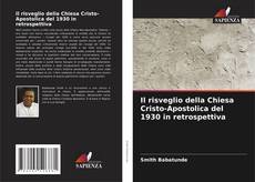 Capa do livro de Il risveglio della Chiesa Cristo-Apostolica del 1930 in retrospettiva 